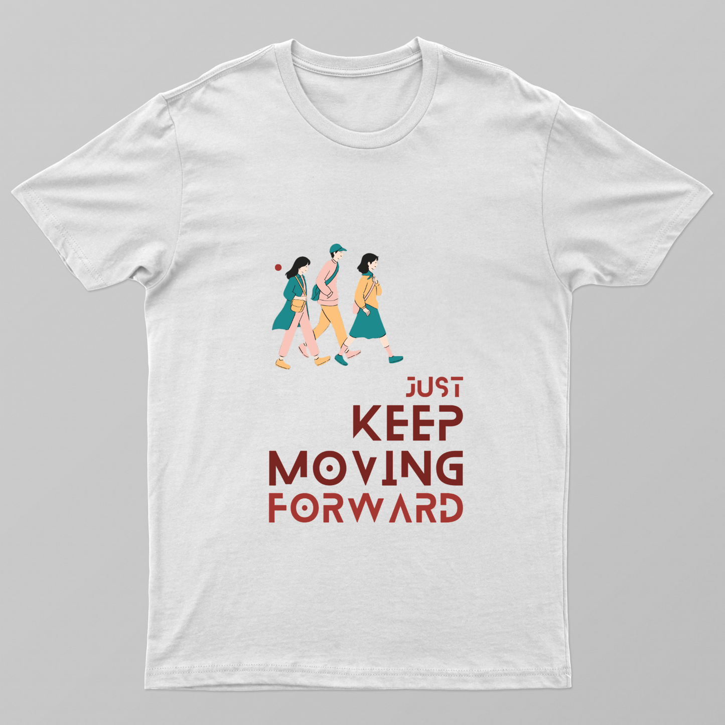 Keep Moving Unisex T-shirt by Rabindu Das
