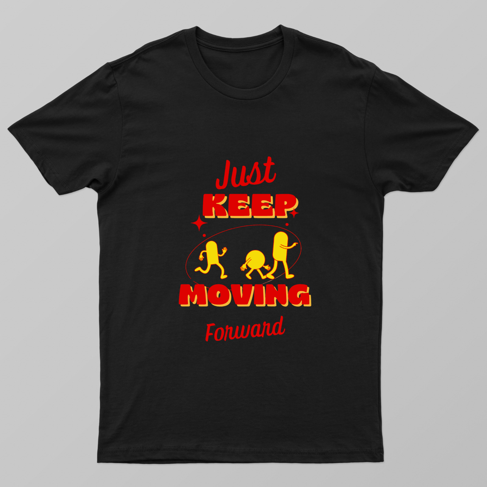 Just Keep Moving Unisex T-shirt by Rabindu Das