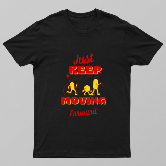Just Keep Moving Unisex T-shirt by Rabindu Das
