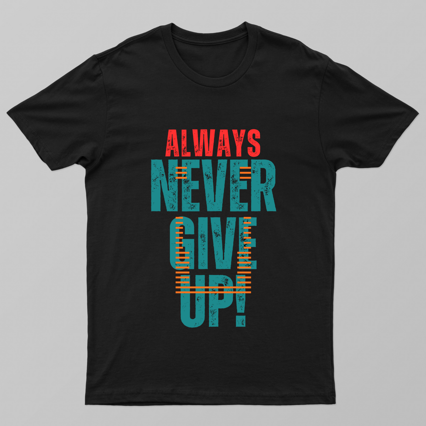Never Give Up Unisex T-shirt by Rabindu Das