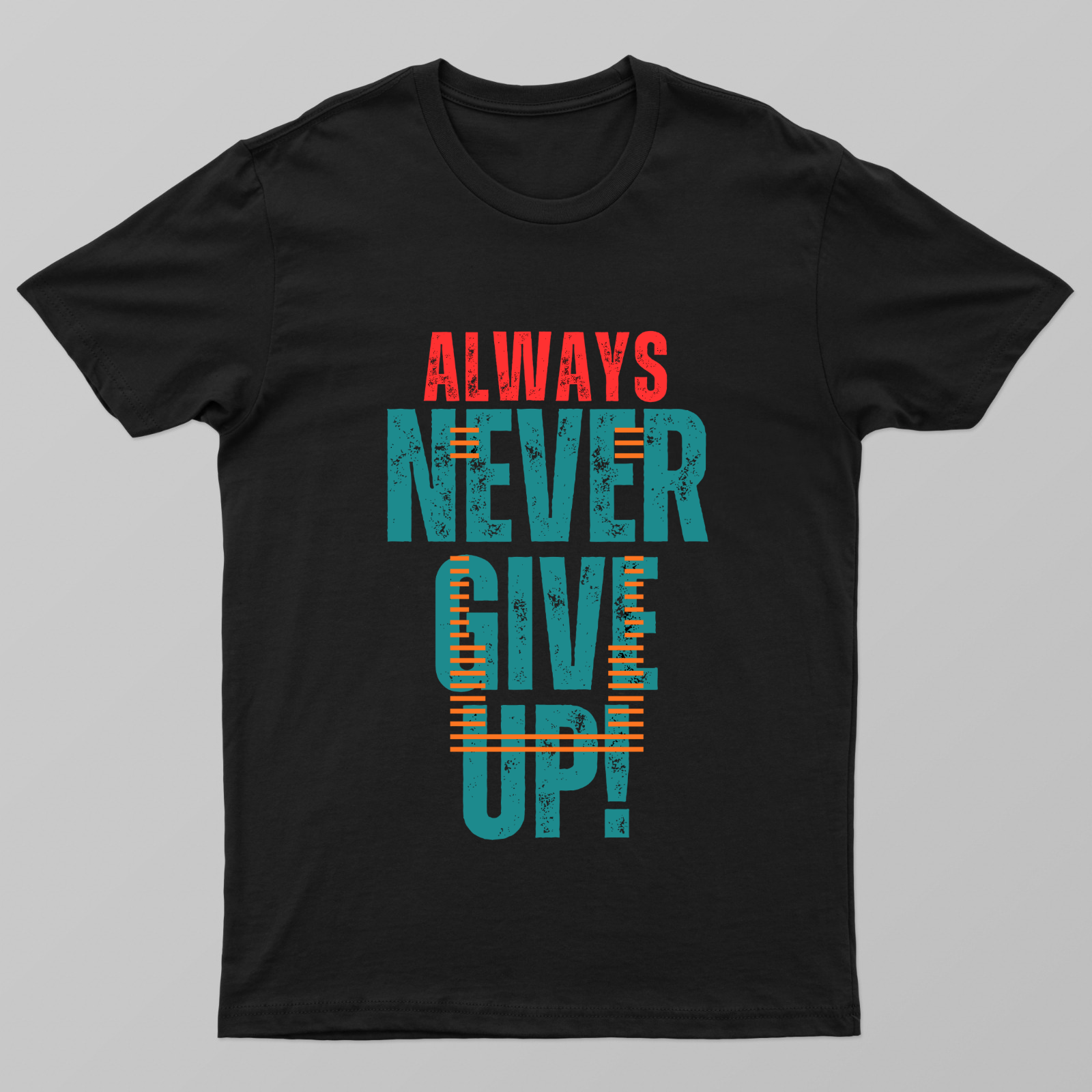 Never Give Up Unisex T-shirt by Rabindu Das