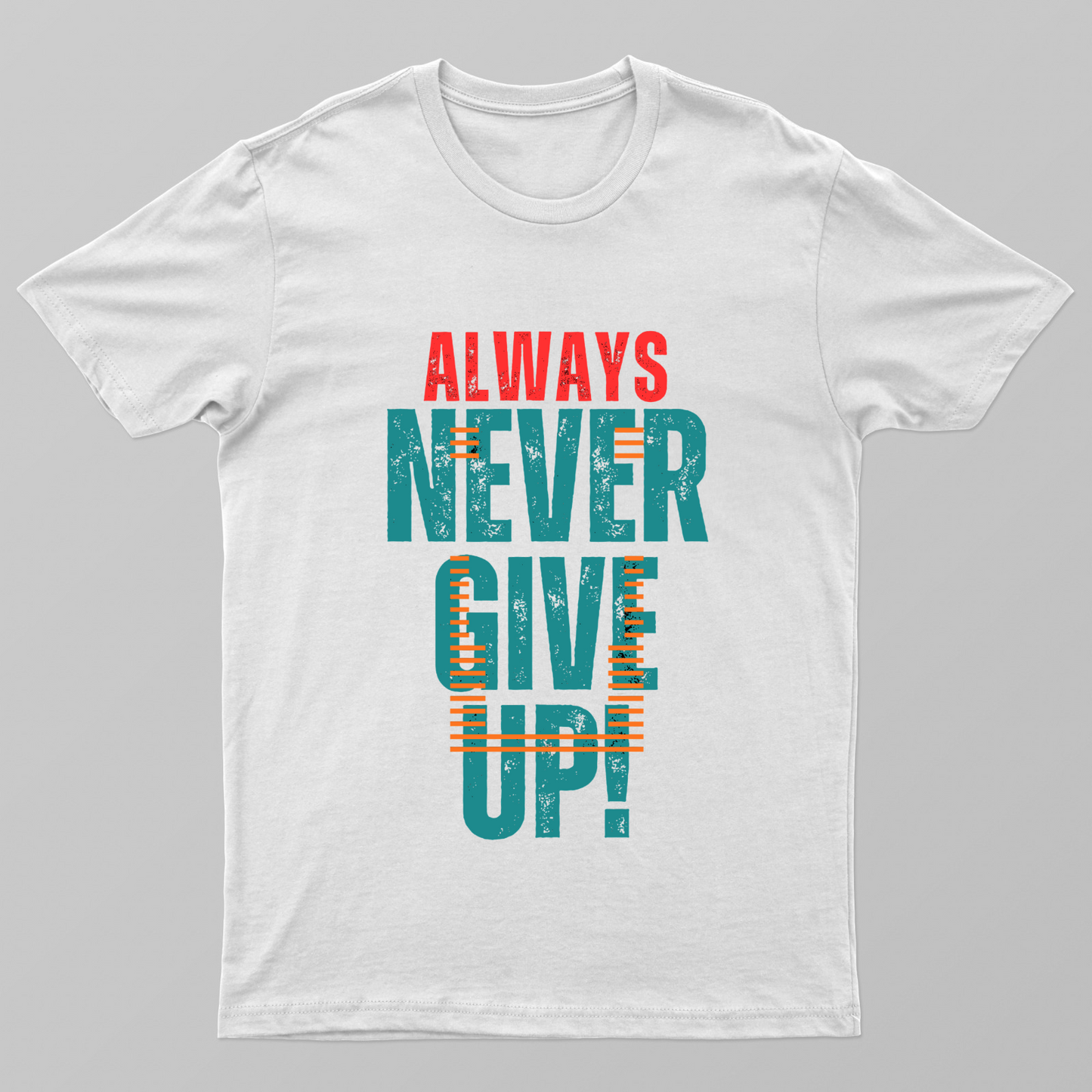 Never Give Up Unisex T-shirt by Rabindu Das