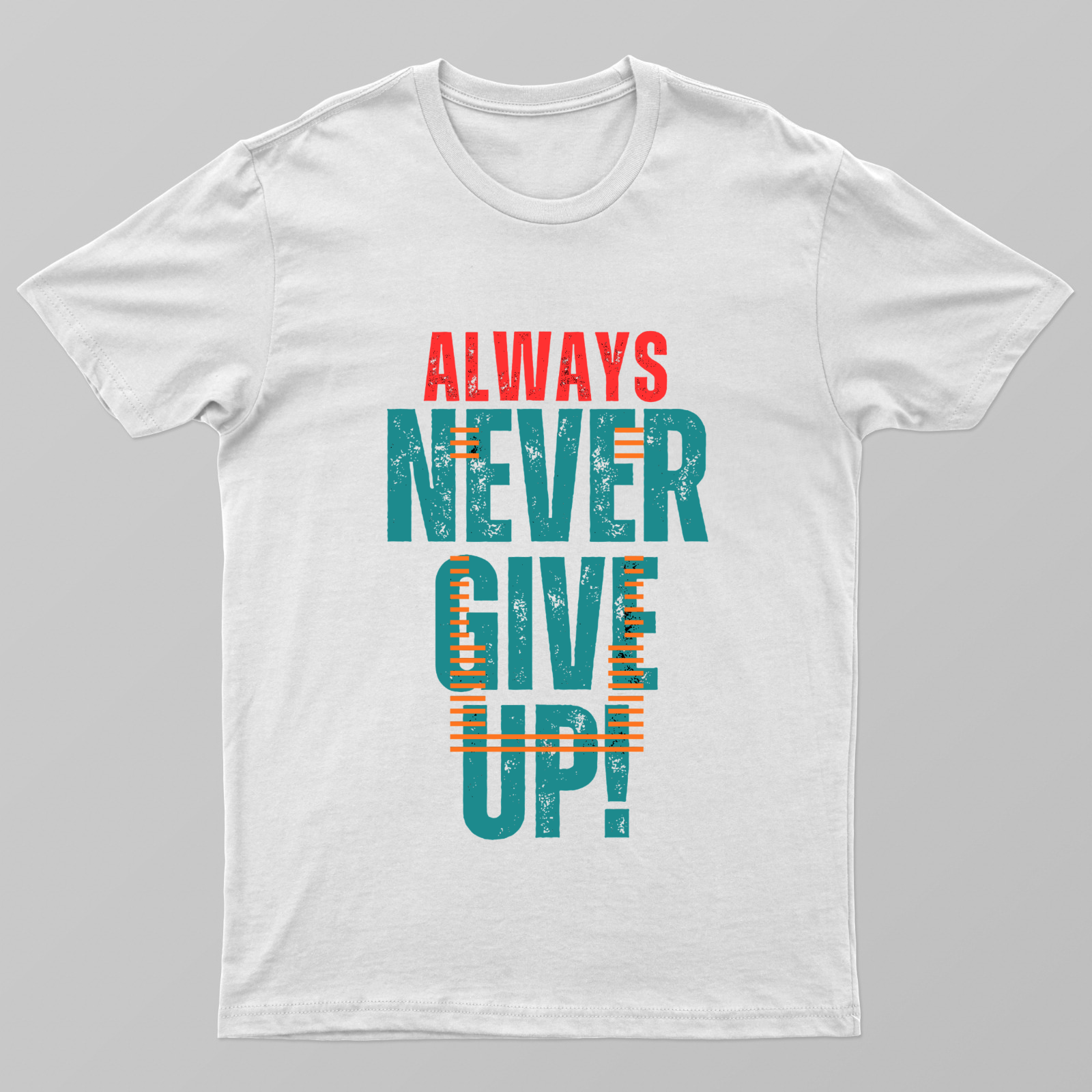 Never Give Up Unisex T-shirt by Rabindu Das