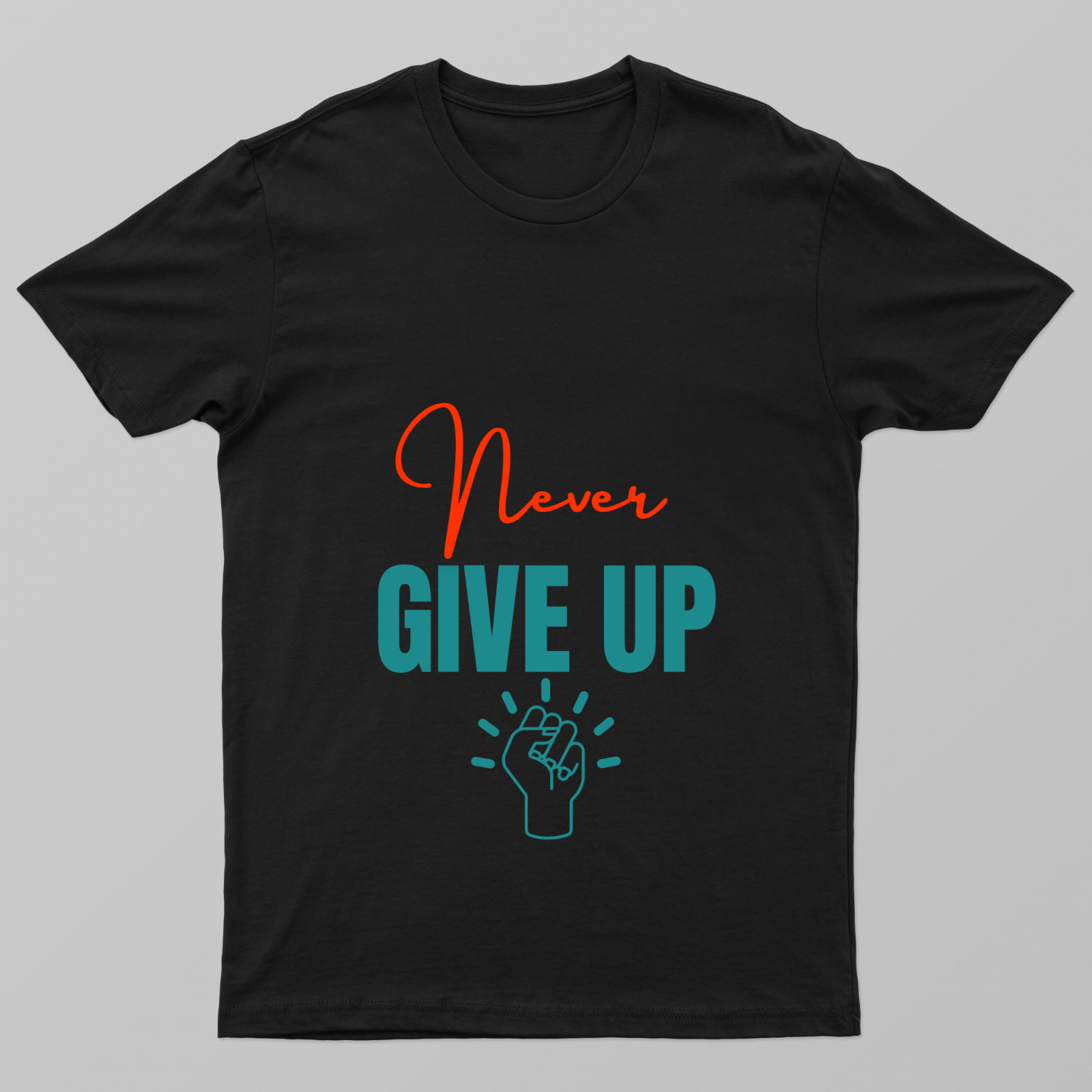 Never Give Up Unisex T-shirt by Rabindu Das