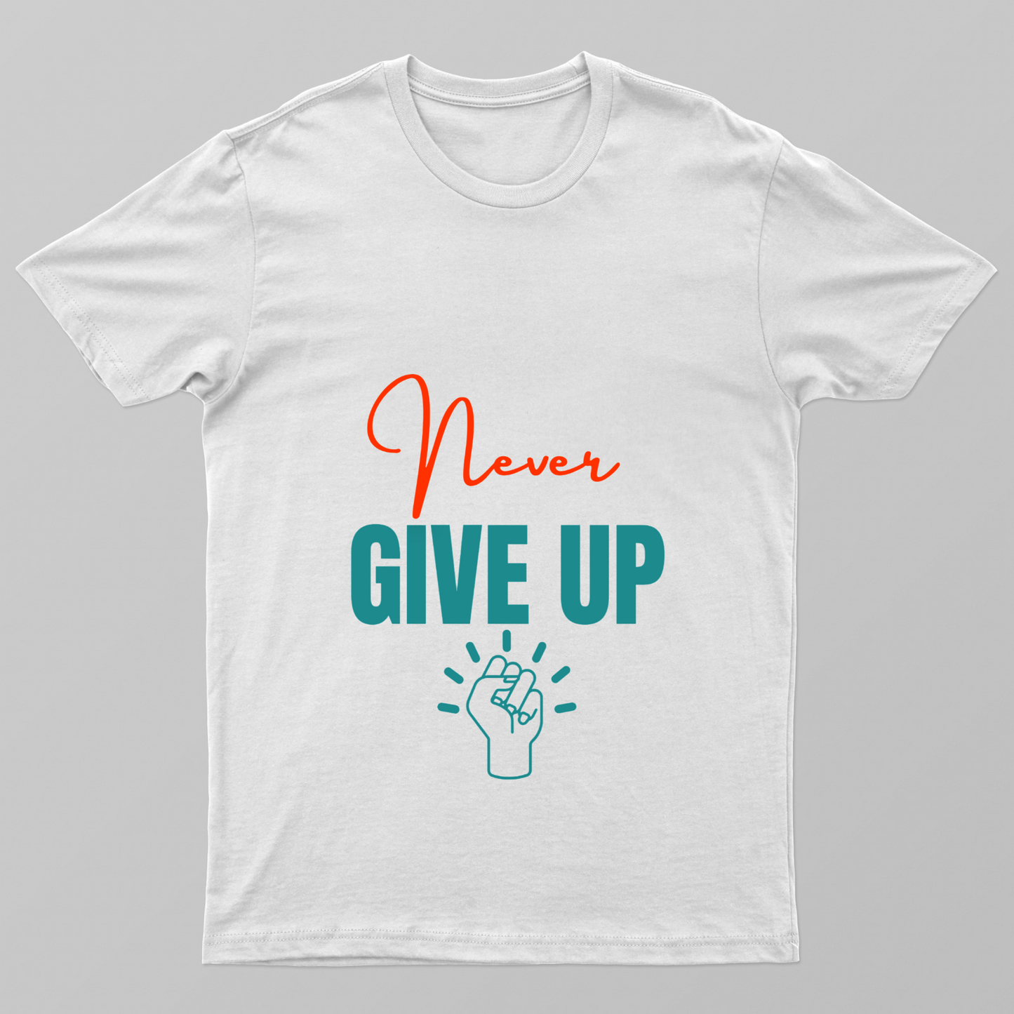 Never Give Up Unisex T-shirt by Rabindu Das
