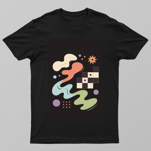 Soft Chaos – Minimal Abstract Design Unisex T-shirt by Raaga Dayani