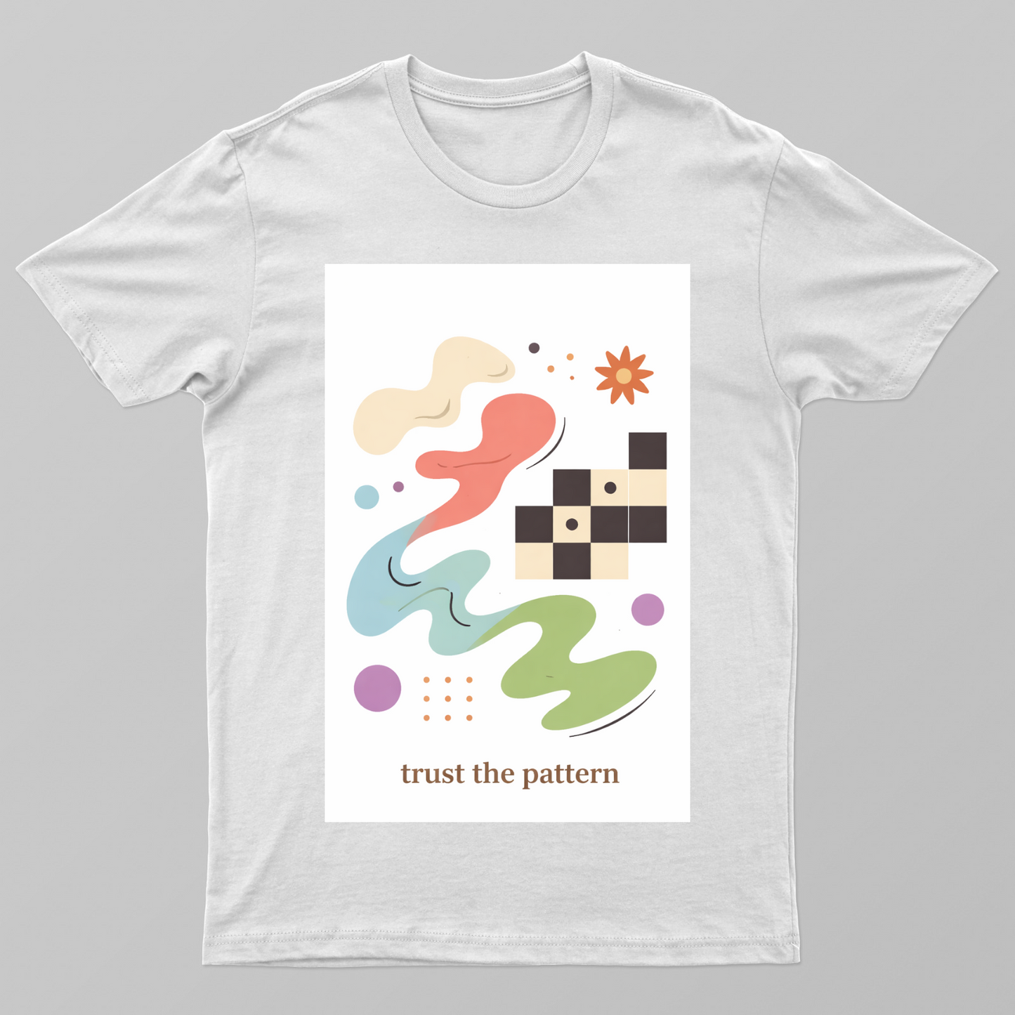 Soft Chaos – Minimal Abstract Design Unisex T-shirt by Raaga Dayani