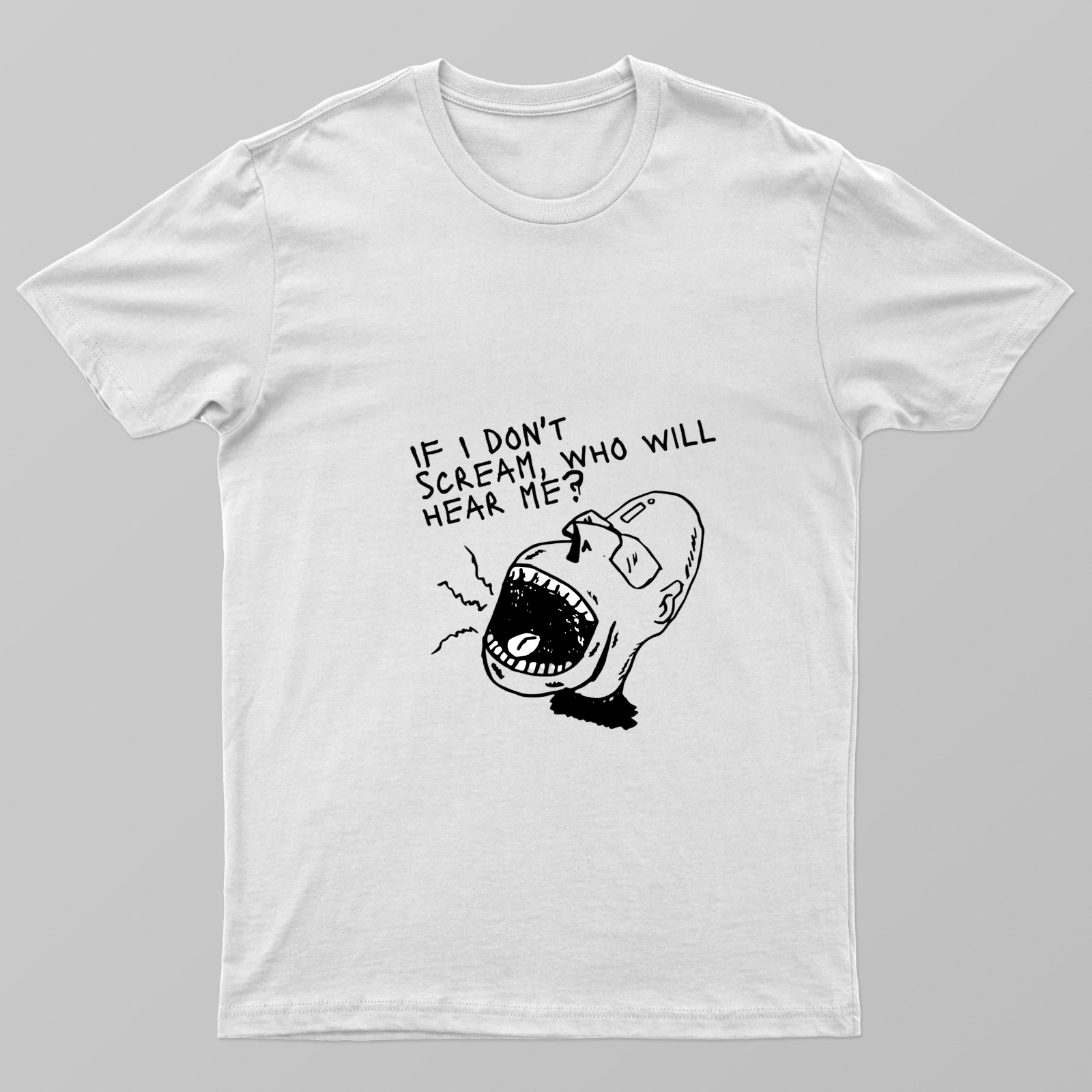 Scream Out Unisex T-shirt by Rabindu Das