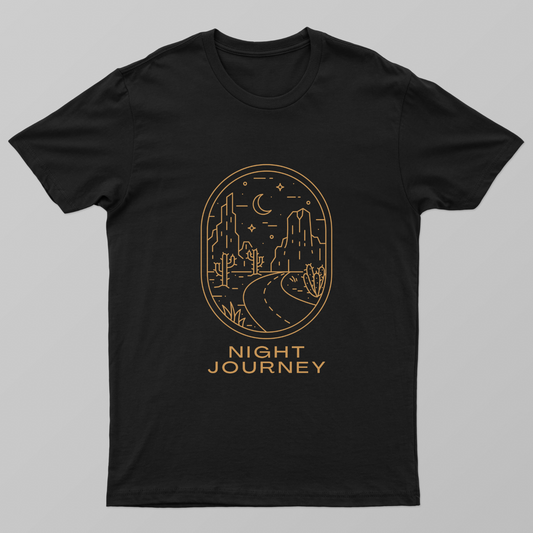 Night Journey Unisex T-shirt by Rabindu Das