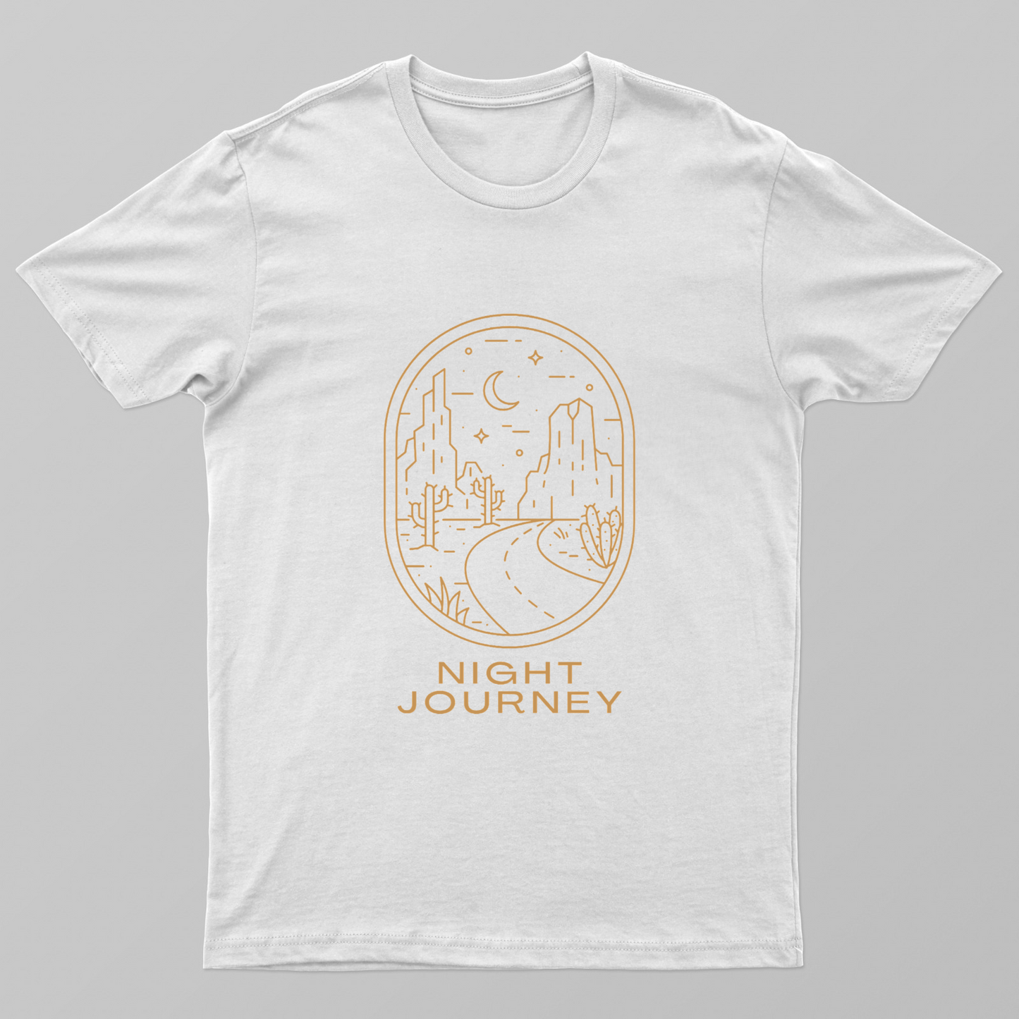Night Journey Unisex T-shirt by Rabindu Das