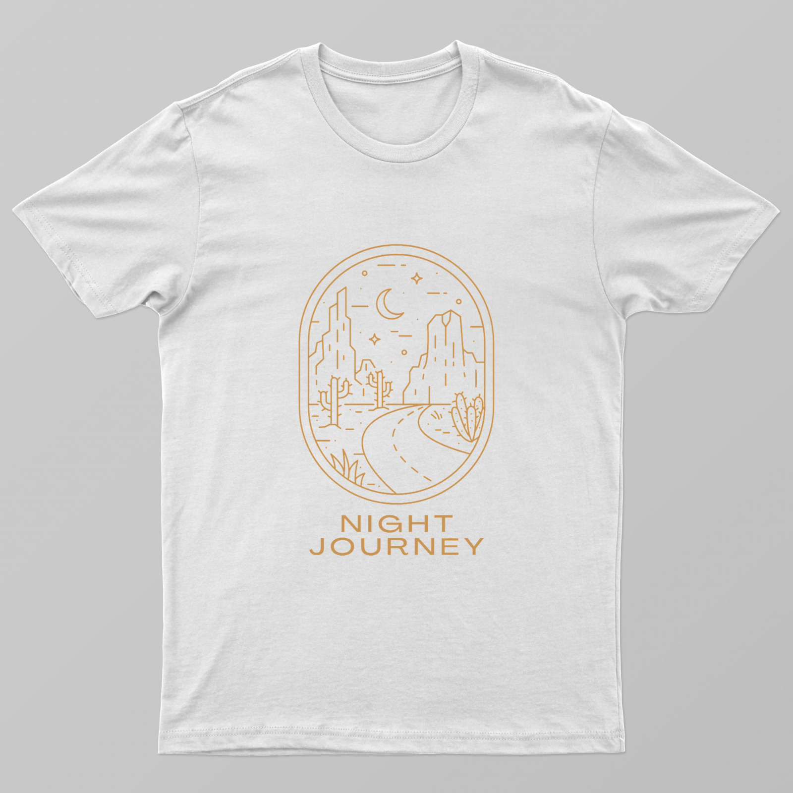 Night Journey Unisex T-shirt by Rabindu Das