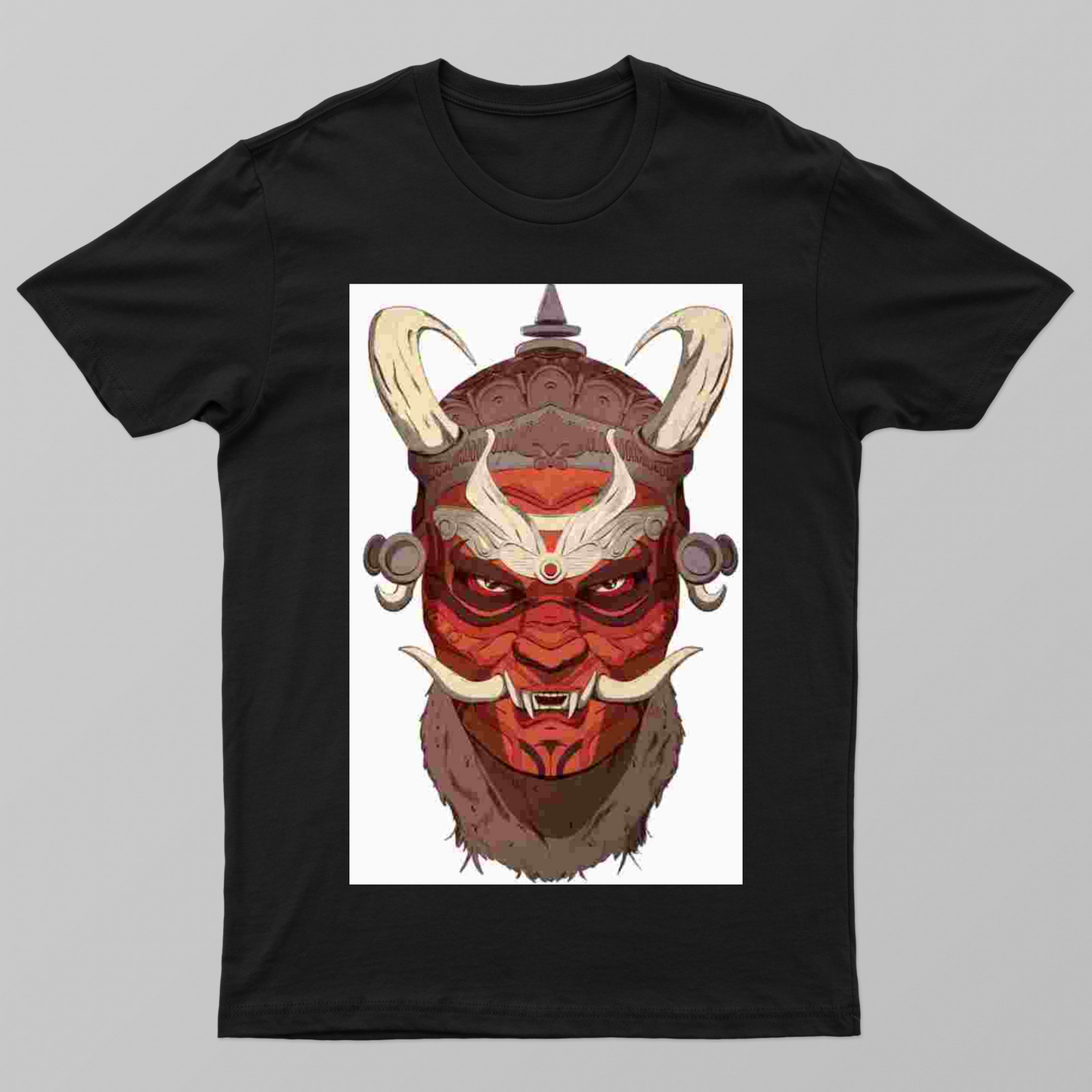 Horror god angery eyes Minimal mansoon design Unisex T-shirt by Santhosh Kumar