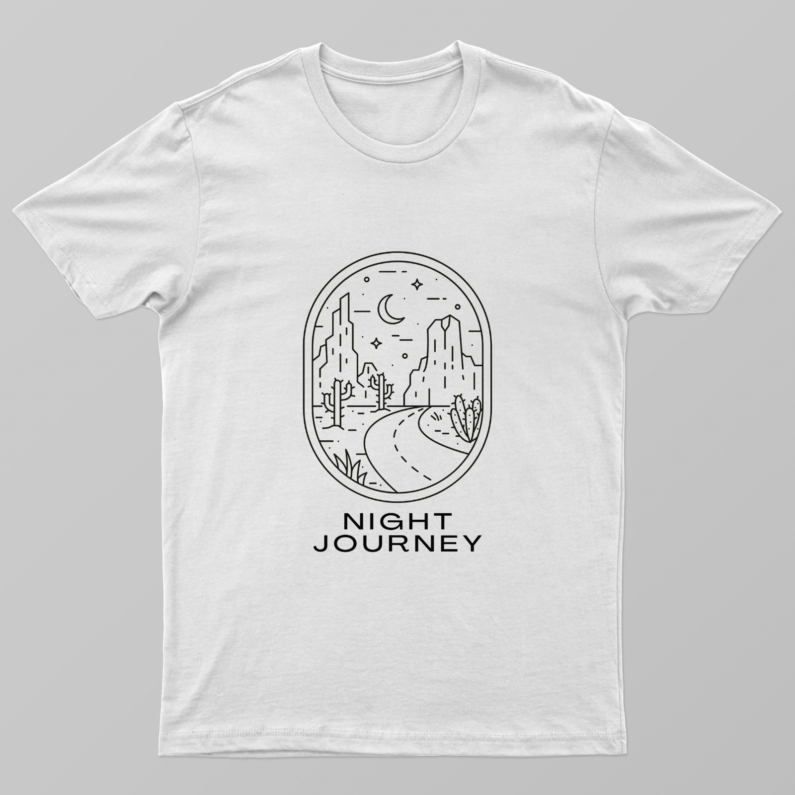 Night Journey Unisex T-shirt by Rabindu Das