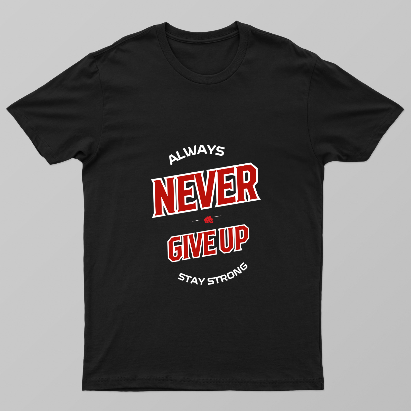 Never Give Up Unisex T-shirt by Rabindu Das