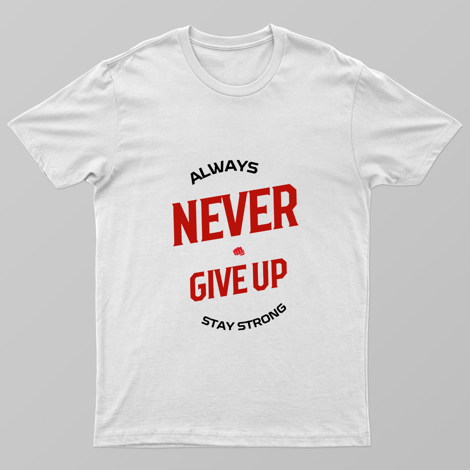 Never Give Up Unisex T-shirt by Rabindu Das