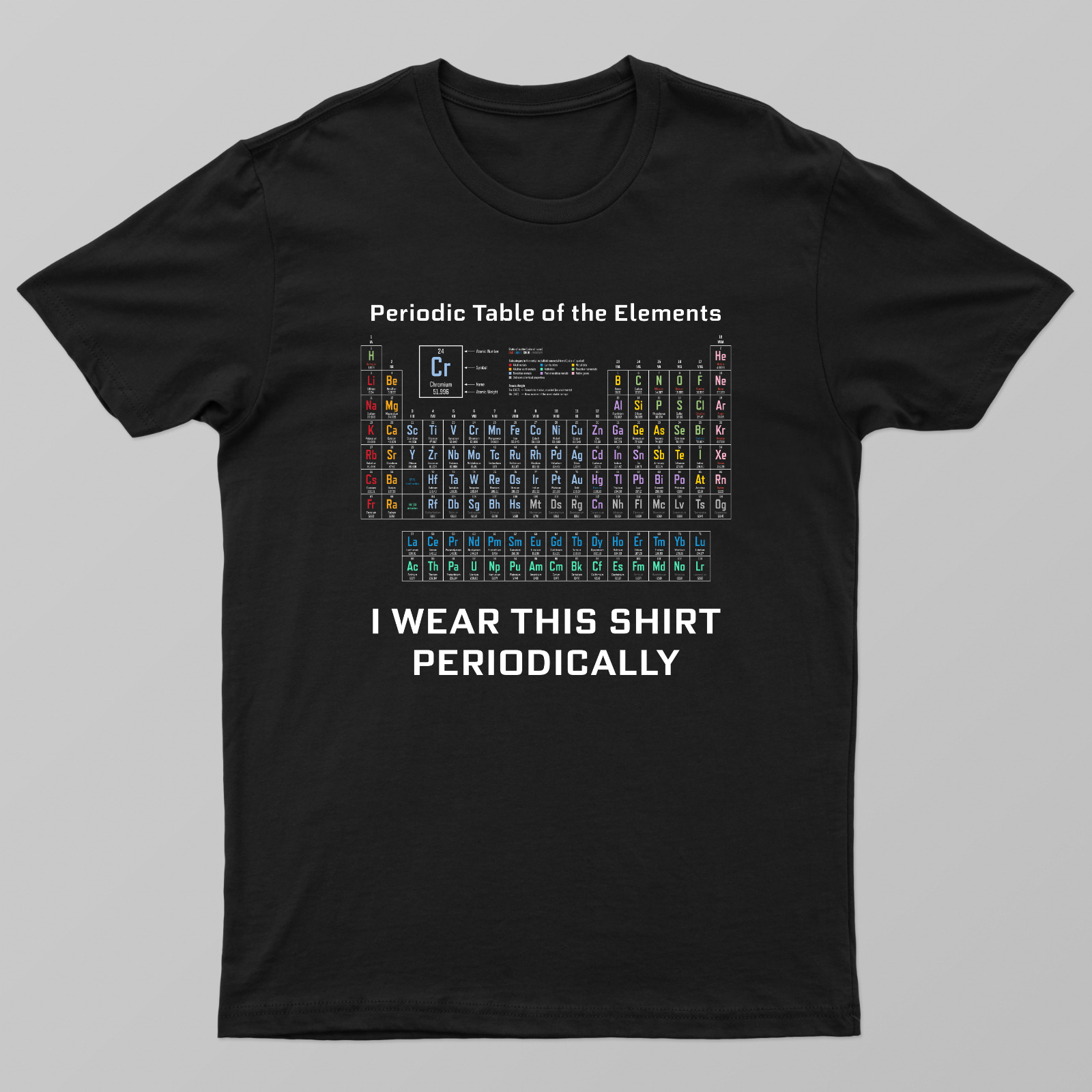 Dr Grace's Periodic Table Shirt Unisex T-shirt by Kunal Gupta