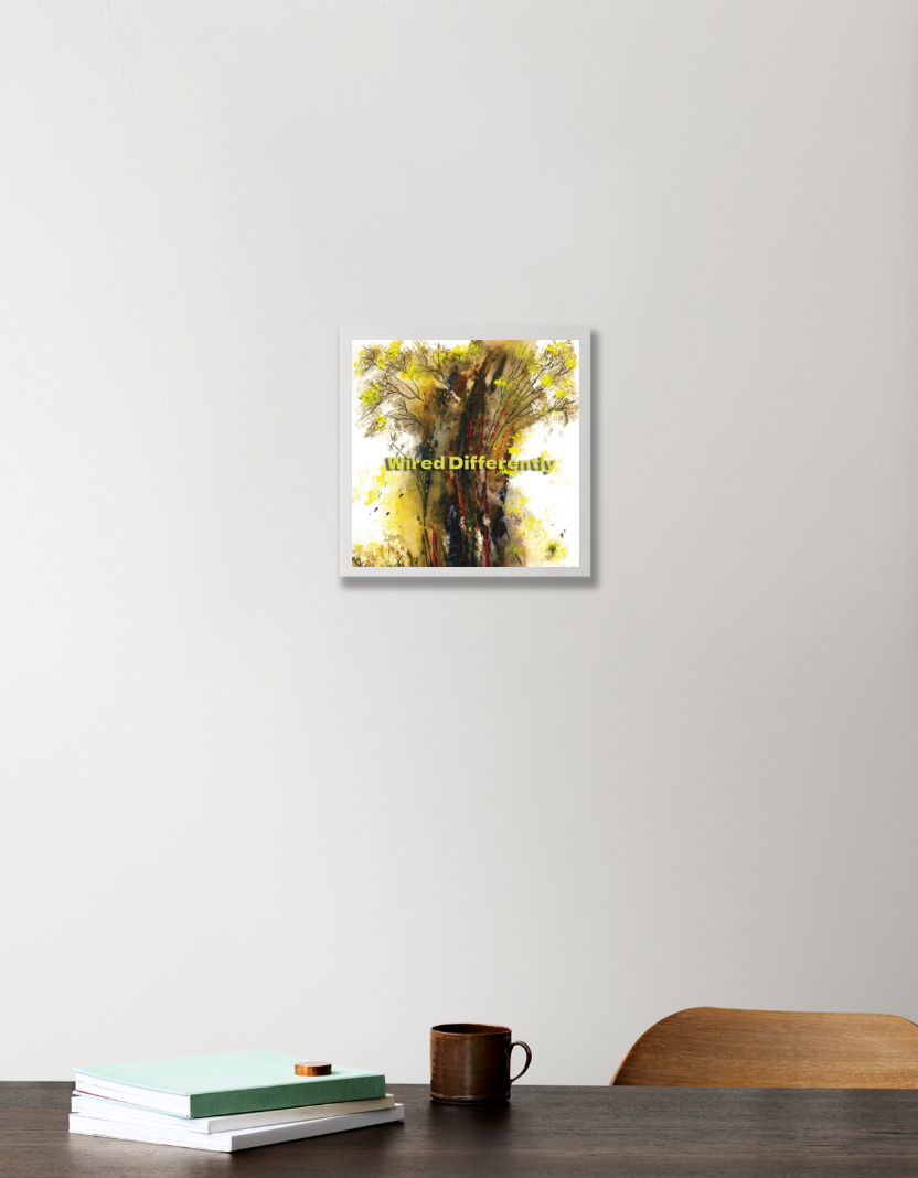 TreeofLife - Black T Acrylic Square Poster by Bijou John