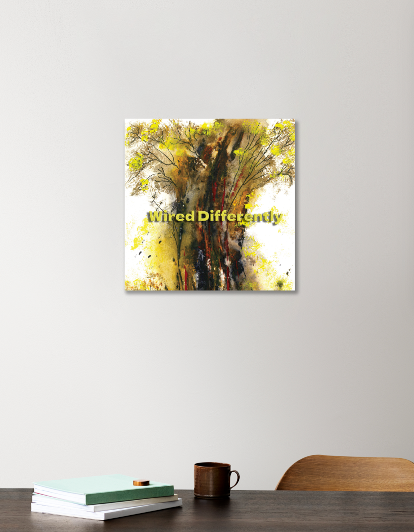 TreeofLife - Black T Acrylic Square Poster by Bijou John