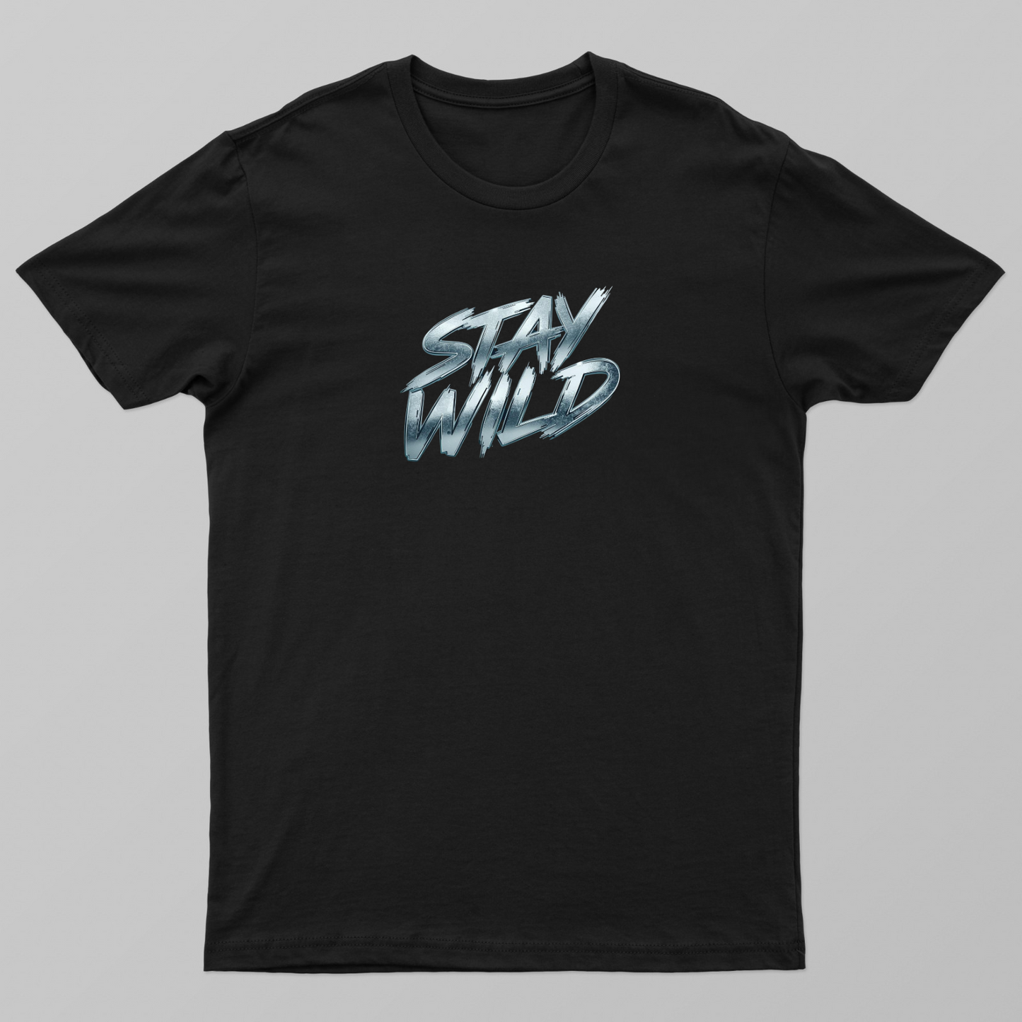 Stay Wild: A Striking Fusion Of Pop Culture Typography Unisex T-shirt by Manikandan R