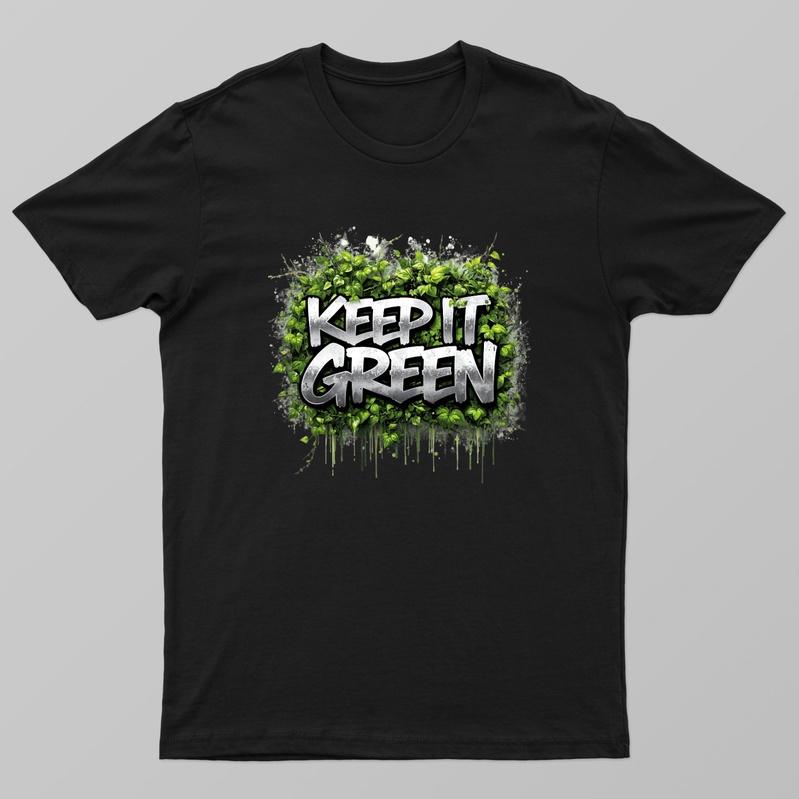 Urban Style Meets Nature—Keep It Green Unisex T-shirt by Manikandan R
