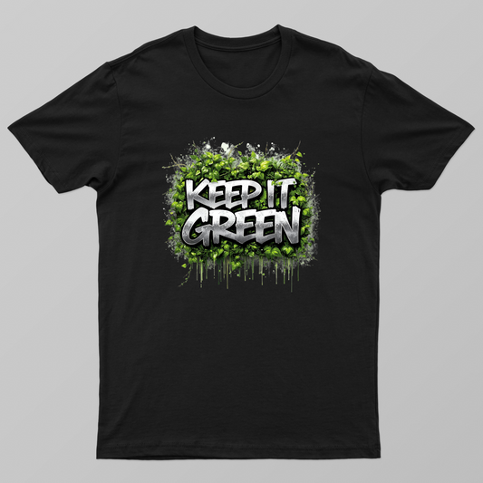 Urban Style Meets Nature—Keep It Green Unisex T-shirt by Manikandan R