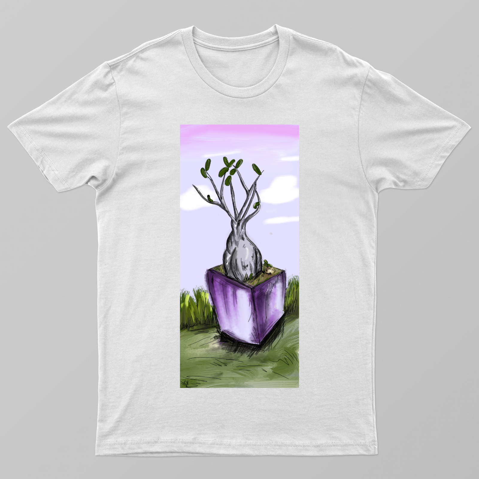 Lil plant Unisex T-shirt by Jishnu Devan 