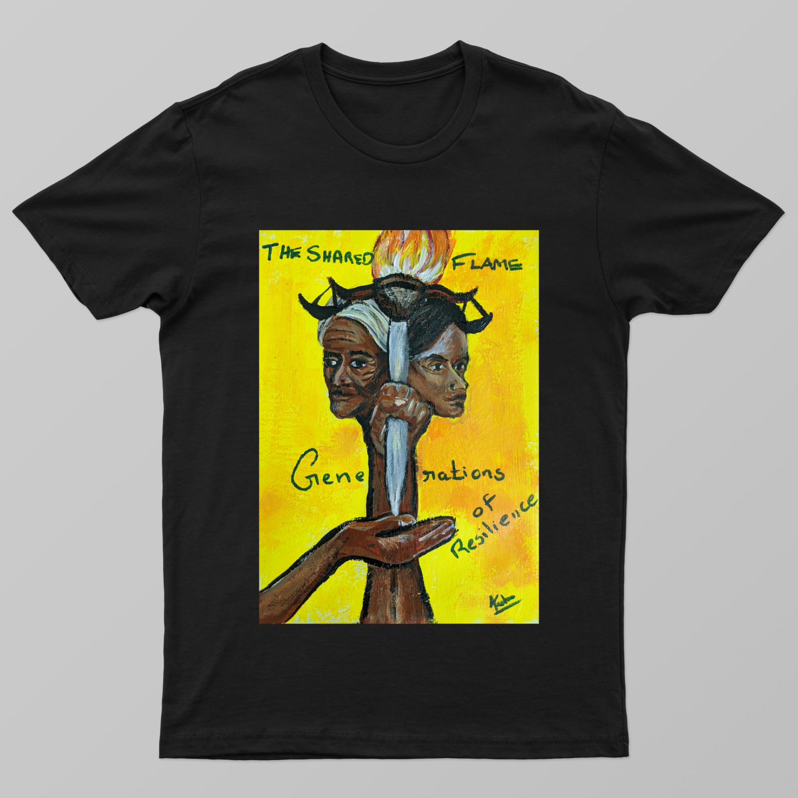 The Shared Flame Unisex T-shirt by Jishnu Devan 
