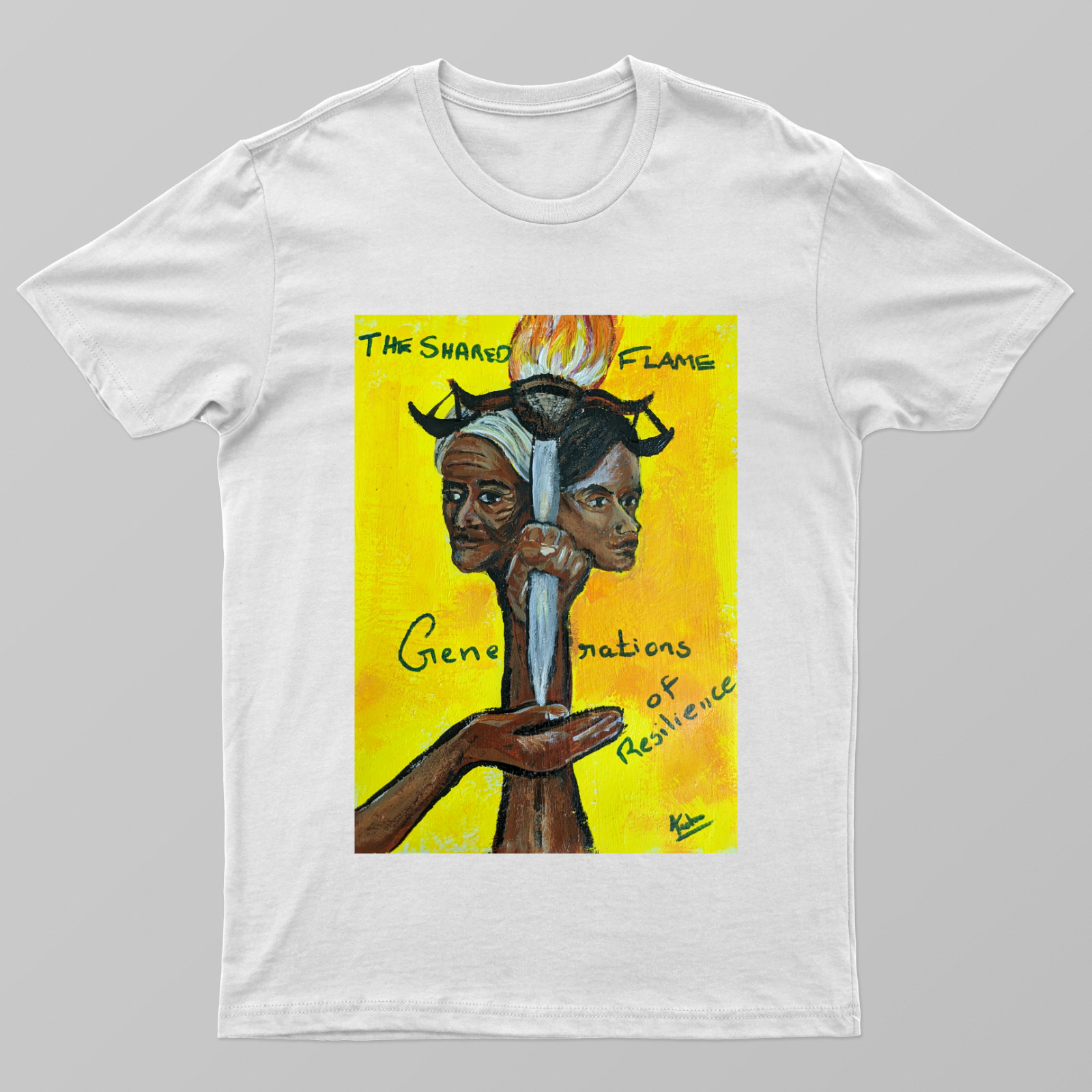 The Shared Flame Unisex T-shirt by Jishnu Devan 