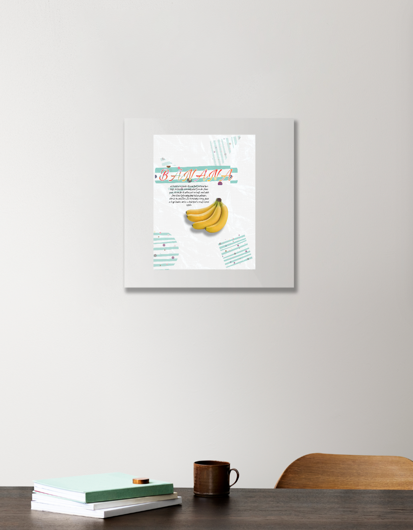 Musa acuminata Acrylic Square Poster by  Artist Gowtham