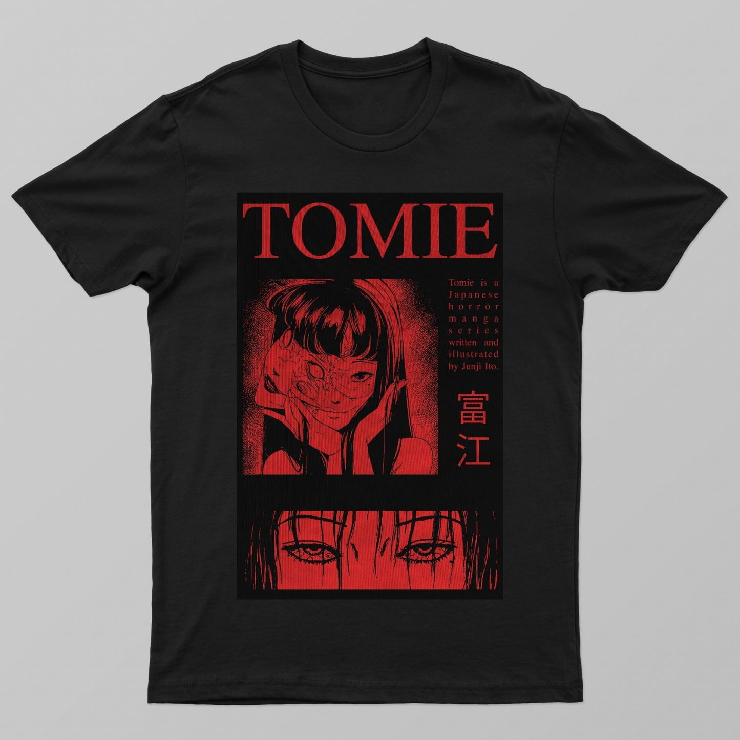 Manga art horror Unisex T-shirt by Rudharakshi