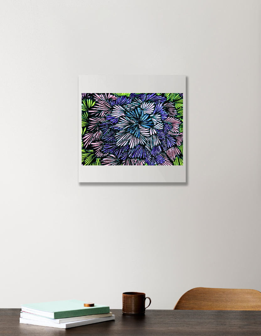 Patterns Acrylic Square Poster by Shafna.Y