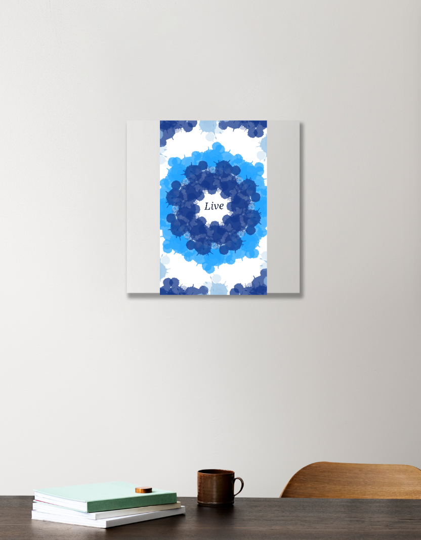 Live Acrylic Square Poster by Shafna.Y