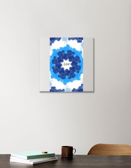 Live Acrylic Square Poster by Shafna.Y