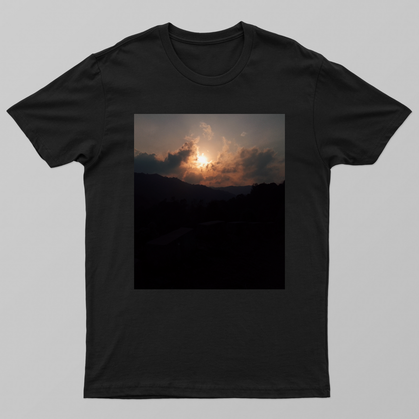 Sunseting clouds Unisex T-shirt by Paul Rapsang