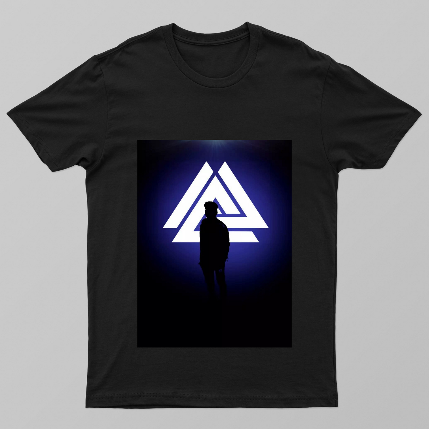 Neon blue Unisex T-shirt by Paul Rapsang