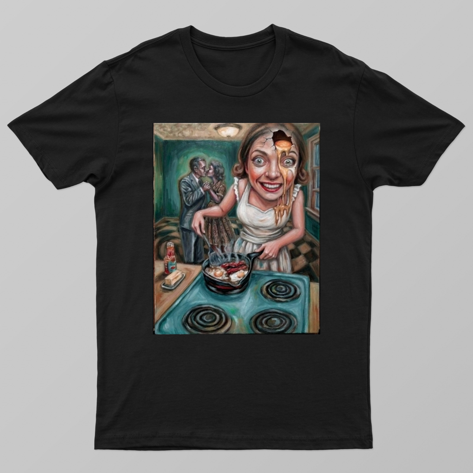 Over Easy Unisex T-shirt by Darryn 