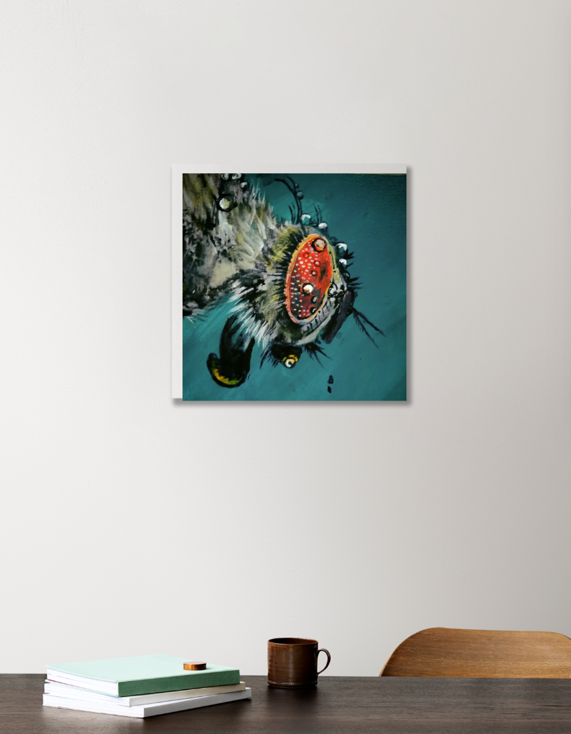 FLY Acrylic Square Poster by Darryn 