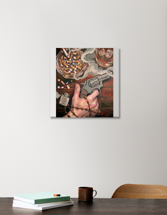 Choices Acrylic Square Poster by Darryn 