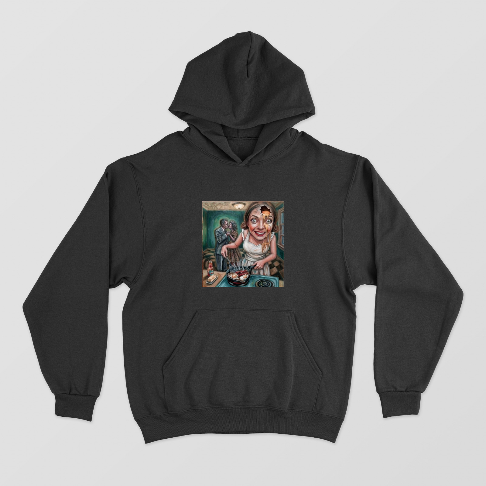 Over Easy Unisex Hoodie by Darryn 