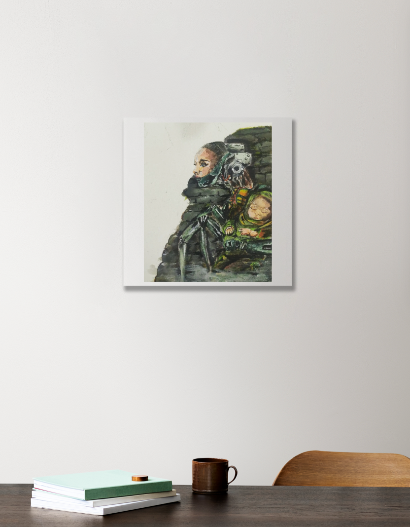 Mother Acrylic Square Poster by Darryn 