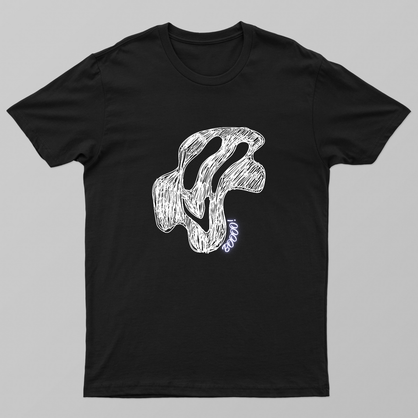 Boooo! Ghost Unisex T-shirt by Ramen saha 