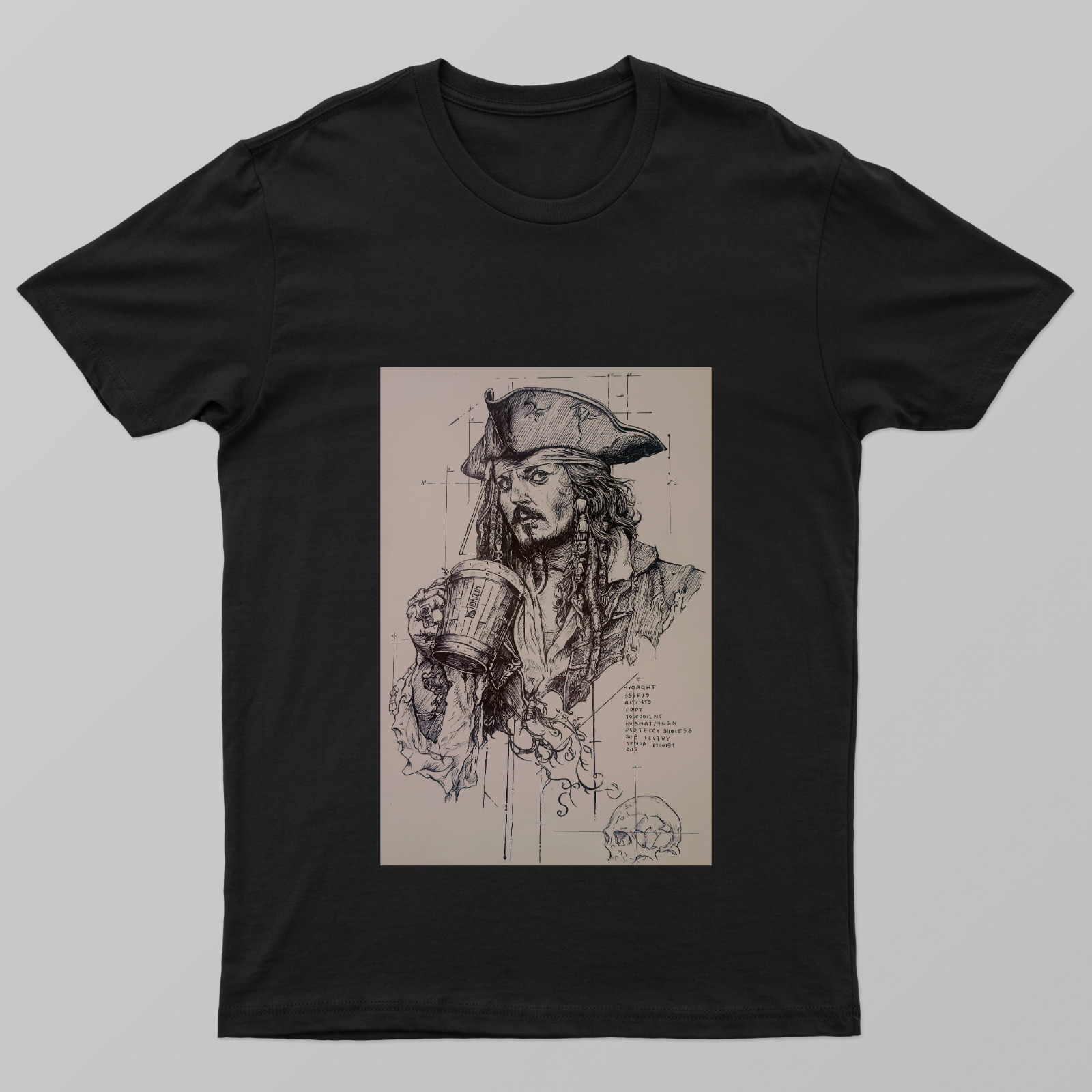 Jack sparrow Unisex T-shirt by Picklu Banik