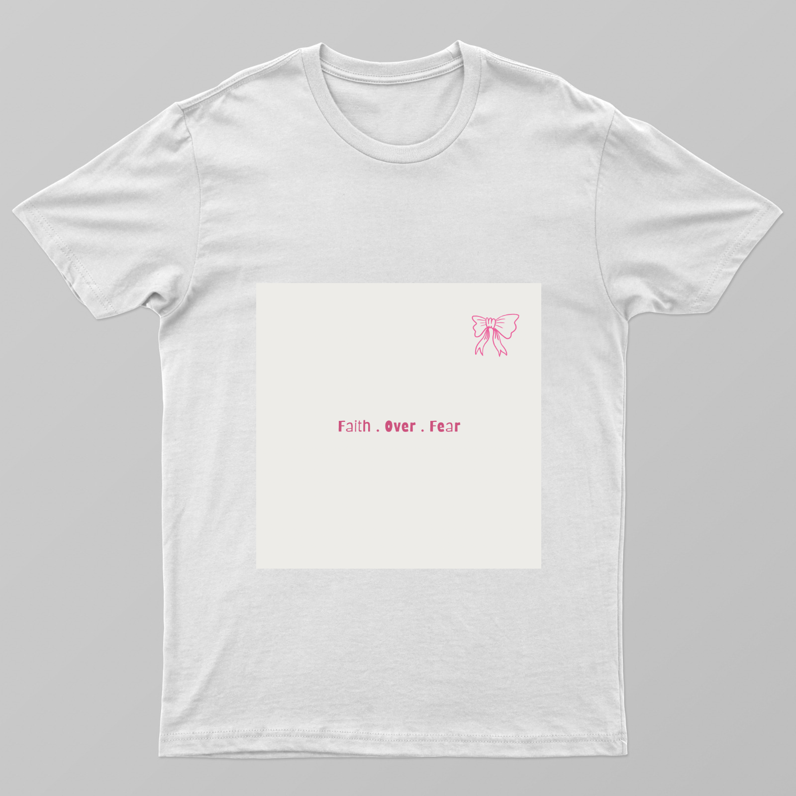 Faith over fear t-shirt Unisex T-shirt by Nikita Agrawal 