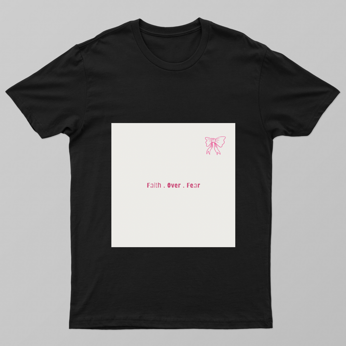 Faith over fear t-shirt Unisex T-shirt by Nikita Agrawal 