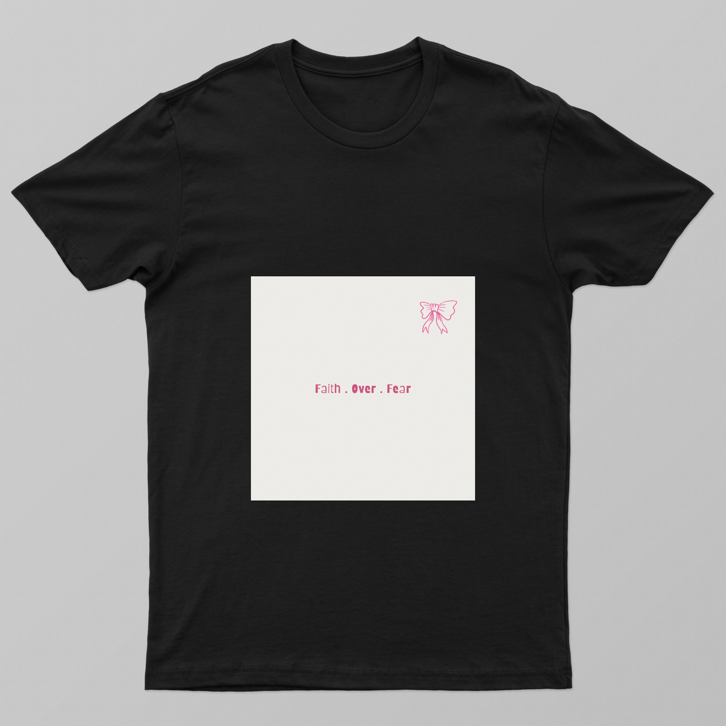Fait over fear t-shirt Unisex T-shirt by Nikita Agrawal 