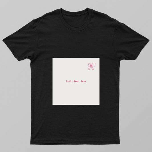 Fait over fear t-shirt Unisex T-shirt by Nikita Agrawal 