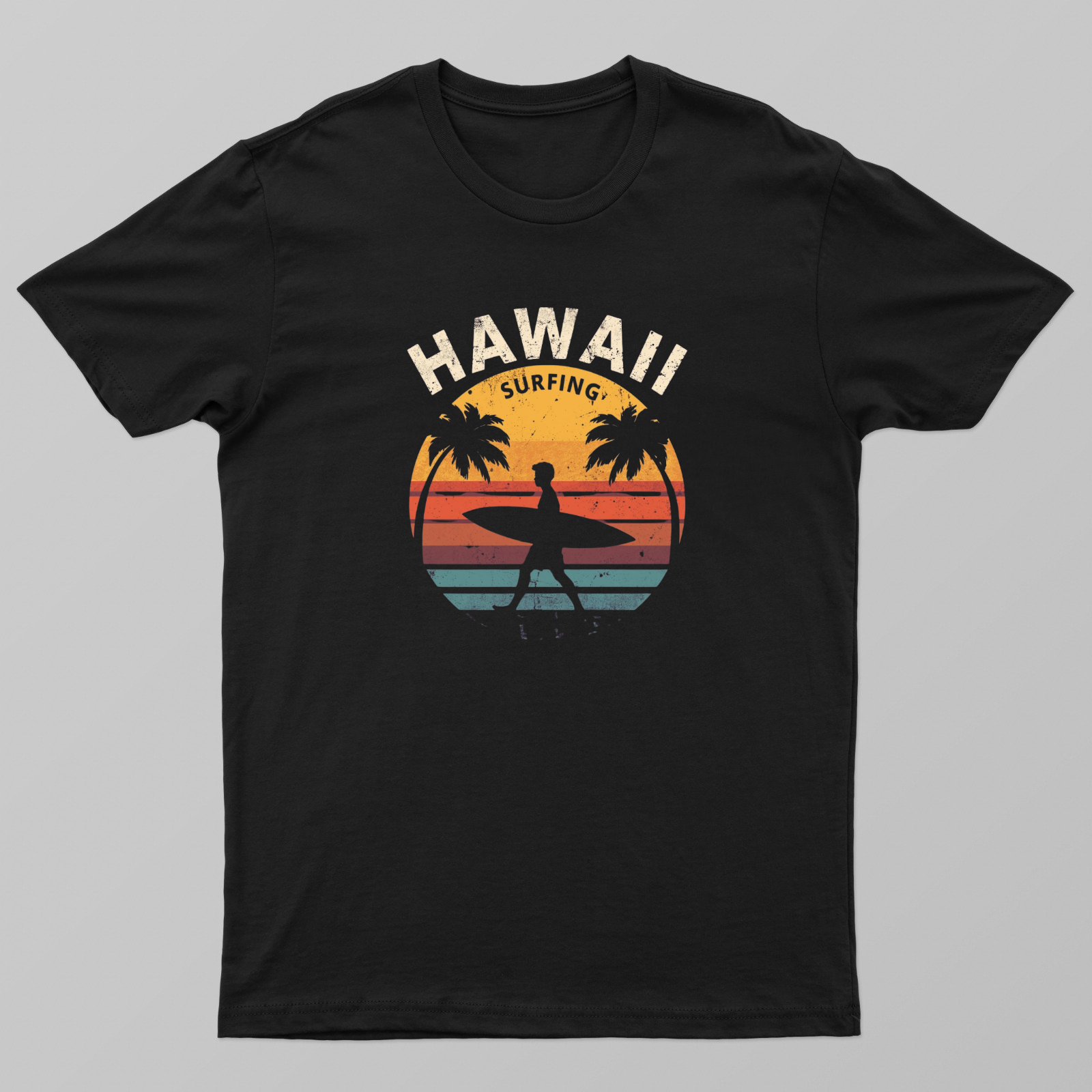 Hawaii SurfingRide The Waves, Feel The Breeze, and Live The Island Dream Unisex T-shirt by Manikandan R