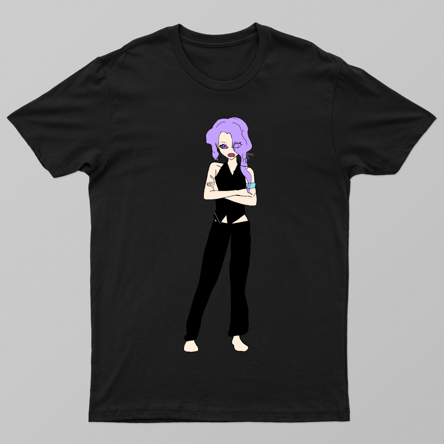 Angry girl Unisex T-shirt by Paul Rapsang
