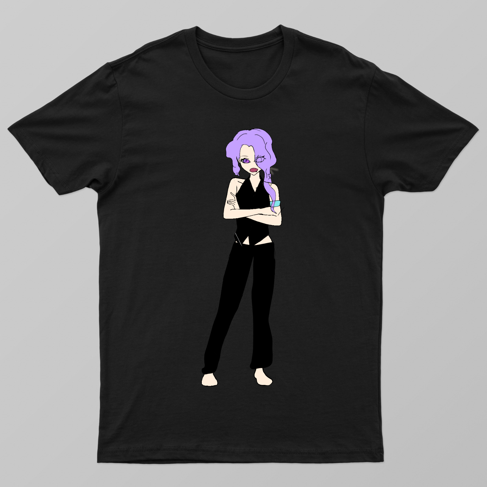 Angry girl Unisex T-shirt by Paul Rapsang