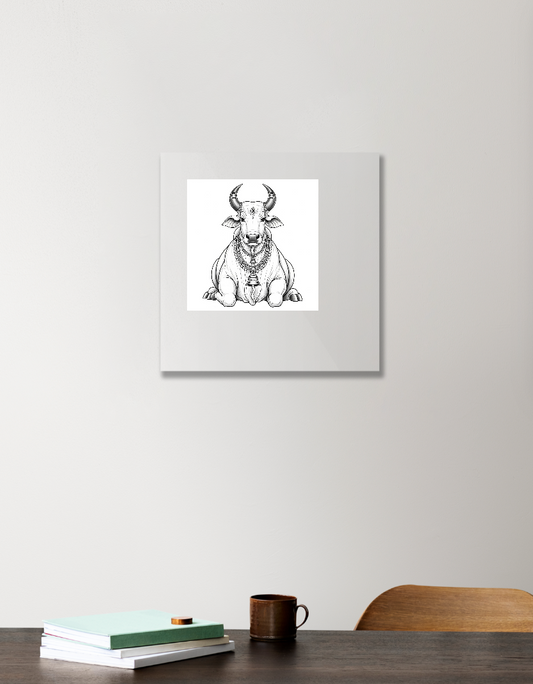 Digital art Acrylic Square Poster by Preethi R